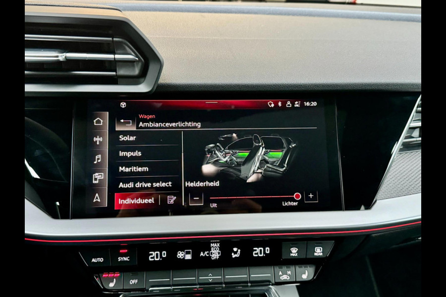 Audi RS3 Sportback 2.5 TFSI quattro 400+PK MATRIX-LED/VIRTUAL/B&O/SFEER/LEDER+S.VERWARMING/19"LMV/CAM/PDC/ACC/12 MND GARANTIE!!