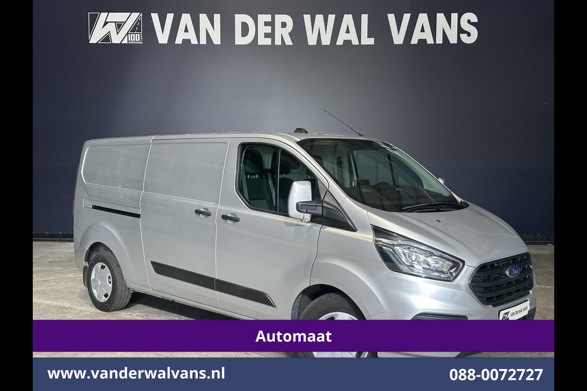 Ford Transit Custom 2.0 TDCI 131pk Automaat L2H1 Euro6 Airco | Camera | Apple Carplay | Cruisecontrol | LED | Trekhaak Android Auto, Parkeersensoren, Bijrijdersbank
