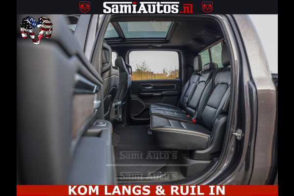 Dodge Ram HALK PACK | 360 CAMERA | ADAPTIVE CRUSE | PANODAK | VOLLE UITVOERING | LARAMIE NIGHT | 5.7 V8 HEMI 402PK 4x4 | CREWCAB 5 PERSOONS | GRIJSKENTEKEN | Granite Crystal Metallic Mijn Voorraad Nr 1998 - 24130
