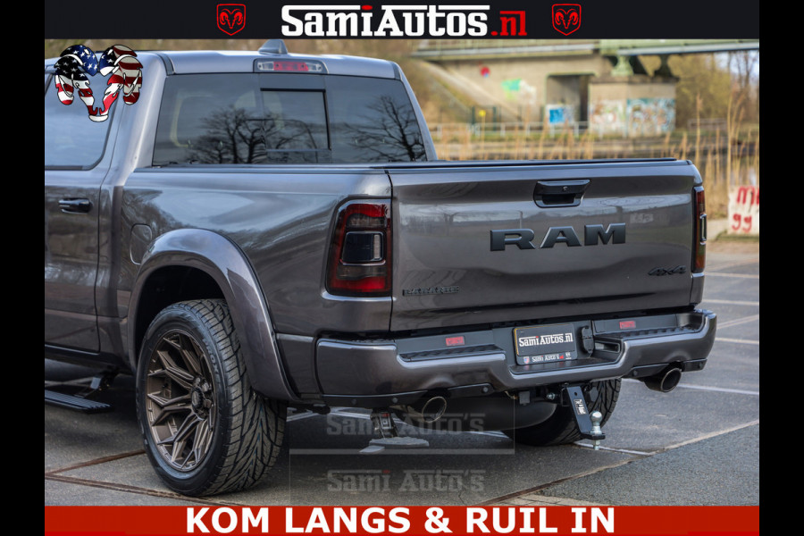 Dodge Ram HALK PACK | 360 CAMERA | ADAPTIVE CRUSE | PANODAK | VOLLE UITVOERING | LARAMIE NIGHT | 5.7 V8 HEMI 402PK 4x4 | CREWCAB 5 PERSOONS | GRIJSKENTEKEN | Granite Crystal Metallic Mijn Voorraad Nr 1998 - 24130