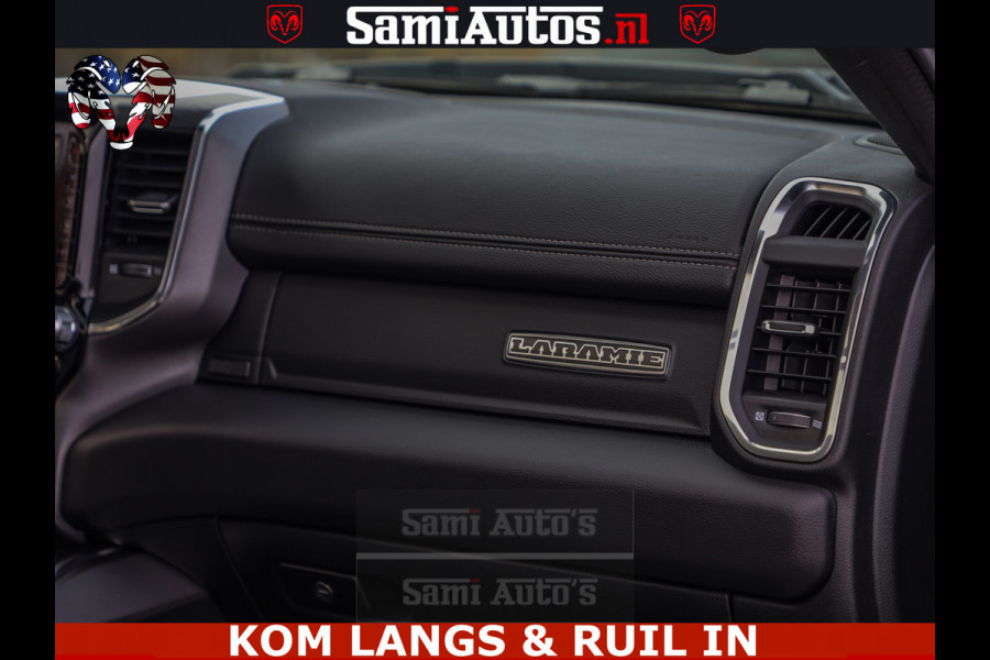 Dodge Ram HALK PACK | 360 CAMERA | ADAPTIVE CRUSE | PANODAK | VOLLE UITVOERING | LARAMIE NIGHT | 5.7 V8 HEMI 402PK 4x4 | CREWCAB 5 PERSOONS | GRIJSKENTEKEN | Granite Crystal Metallic Mijn Voorraad Nr 1998 - 24130