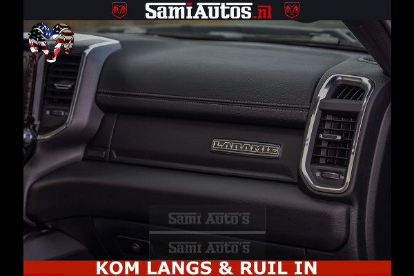 Dodge Ram HALK PACK | 360 CAMERA | ADAPTIVE CRUSE | PANODAK | VOLLE UITVOERING | LARAMIE NIGHT | 5.7 V8 HEMI 402PK 4x4 | CREWCAB 5 PERSOONS | GRIJSKENTEKEN | Granite Crystal Metallic Mijn Voorraad Nr 1998 - 24130
