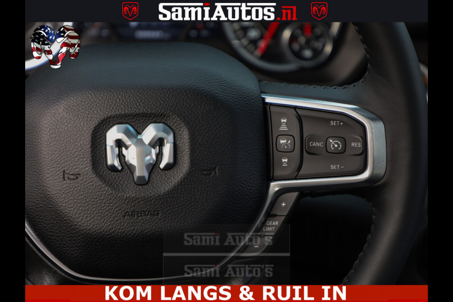 Dodge Ram HALK PACK | 360 CAMERA | ADAPTIVE CRUSE | PANODAK | VOLLE UITVOERING | LARAMIE NIGHT | 5.7 V8 HEMI 402PK 4x4 | CREWCAB 5 PERSOONS | GRIJSKENTEKEN | Granite Crystal Metallic Mijn Voorraad Nr 1998 - 24130