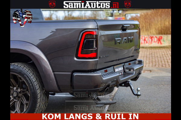 Dodge Ram HALK PACK | 360 CAMERA | ADAPTIVE CRUSE | PANODAK | VOLLE UITVOERING | LARAMIE NIGHT | 5.7 V8 HEMI 402PK 4x4 | CREWCAB 5 PERSOONS | GRIJSKENTEKEN | Granite Crystal Metallic Mijn Voorraad Nr 1998 - 24130