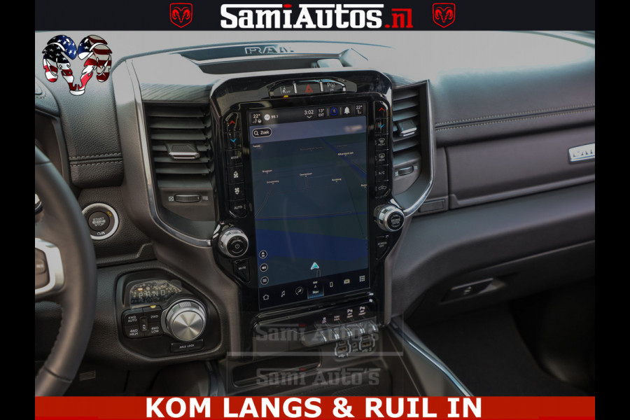 Dodge Ram HALK PACK | 360 CAMERA | ADAPTIVE CRUSE | PANODAK | VOLLE UITVOERING | LARAMIE NIGHT | 5.7 V8 HEMI 402PK 4x4 | CREWCAB 5 PERSOONS | GRIJSKENTEKEN | Granite Crystal Metallic Mijn Voorraad Nr 1998 - 24130