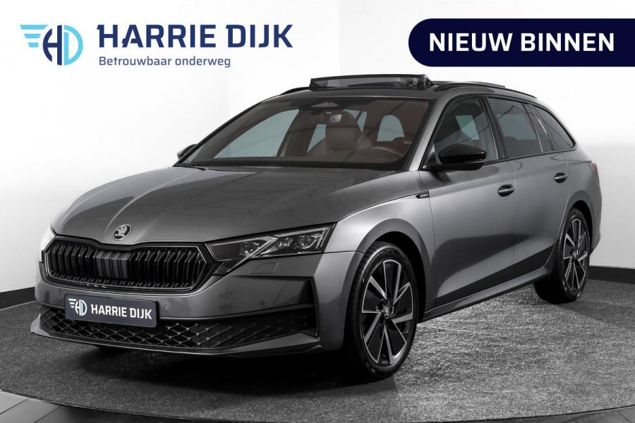 Škoda Octavia Combi 1.5 TSI MHEV 150 PK Sportline Tour | S/K-Panodak | Elek. Trekhaak | Matrix Led | Adapt. Cruise | Winterpakket | 13 inch Navi | Camera | NAV + App. Connect | ECC | Elek. Klep | LM 18" | 3196