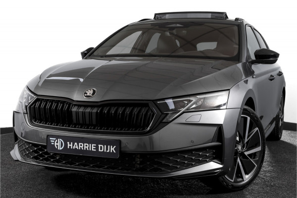 Škoda Octavia Combi 1.5 TSI MHEV 150 PK Sportline Tour | S/K-Panodak | Elek. Trekhaak | Matrix Led | Adapt. Cruise | Winterpakket | 13 inch Navi | Camera | NAV + App. Connect | ECC | Elek. Klep | LM 18" | 3196
