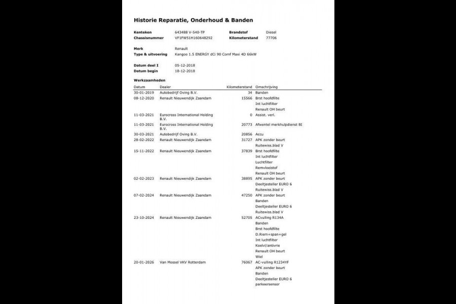 Renault Kangoo 1.5 dCi 90 Energy Comfort Maxi L2H1 / NAVI / CRUISE CONTROLE / TREKHAAK / EURO 6