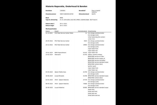 BMW X1 xDrive25e Executive X CAMERA / CARPLAY / HEAD UP DISPLAY / LEDER / LED / CRUISE CONTROLE / STOELVERWARMING