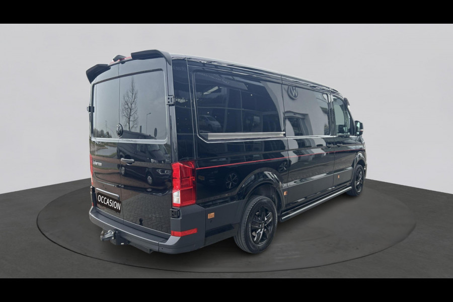 Volkswagen Crafter 35 2.0 TDI L3H2 Exclusive Hero Edition, Leder,betimmering,trekhaak,Chaffeursstoel met massage,stuurverwarming Voorruitverwarming