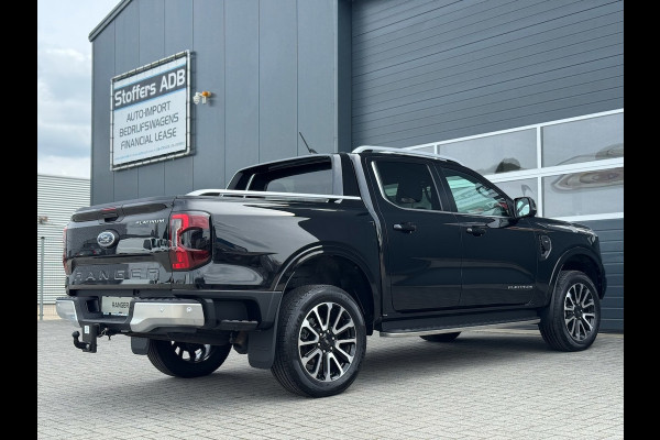 Ford Ranger 3.0 V6 241pk Platinum Double Cab | BPM VRIJ | 2-zits | Trekhaak 3500KG | 360 Cam | Leder geventileerd | Elekt. Rollo