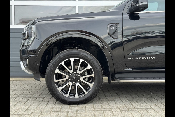Ford Ranger 3.0 V6 241pk Platinum Double Cab | BPM VRIJ | 2-zits | Trekhaak 3500KG | 360 Cam | Leder geventileerd | Elekt. Rollo