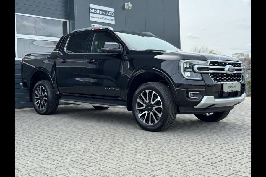 Ford Ranger 3.0 V6 241pk Platinum Double Cab | BPM VRIJ | 2-zits | Trekhaak 3500KG | 360 Cam | Leder geventileerd | Elekt. Rollo