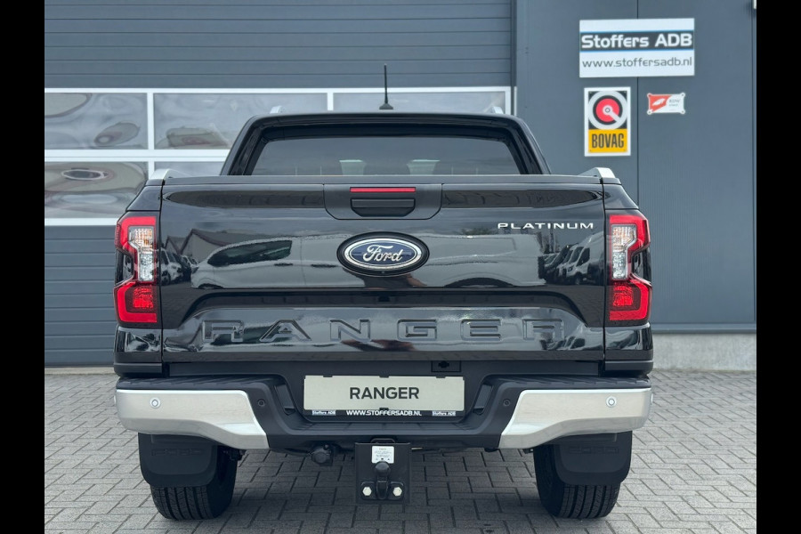 Ford Ranger 3.0 V6 241pk Platinum Double Cab | BPM VRIJ | 2-zits | Trekhaak 3500KG | 360 Cam | Leder geventileerd | Elekt. Rollo