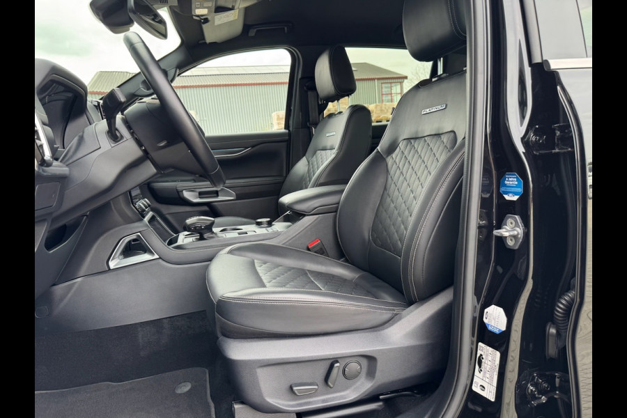 Ford Ranger 3.0 V6 241pk Platinum Double Cab | BPM VRIJ | 2-zits | Trekhaak 3500KG | 360 Cam | Leder geventileerd | Elekt. Rollo