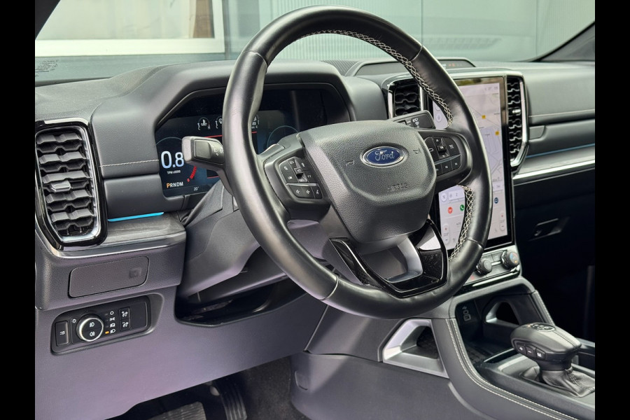 Ford Ranger 3.0 V6 241pk Platinum Double Cab | BPM VRIJ | 2-zits | Trekhaak 3500KG | 360 Cam | Leder geventileerd | Elekt. Rollo