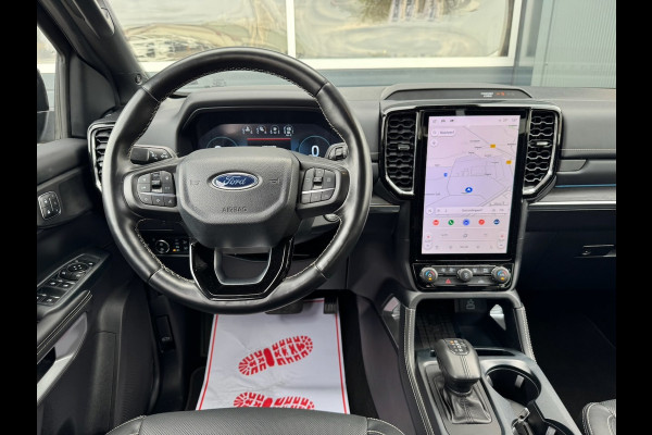 Ford Ranger 3.0 V6 241pk Platinum Double Cab | BPM VRIJ | 2-zits | Trekhaak 3500KG | 360 Cam | Leder geventileerd | Elekt. Rollo