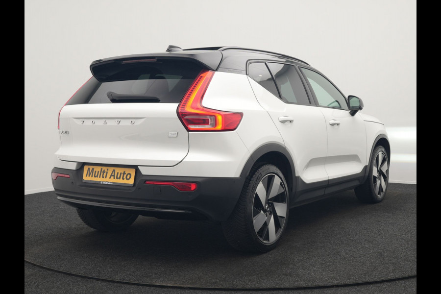 Volvo XC40 Recharge Twin Ultimate 78 kWh 408pk Dealer O.H. | Trekhaak Af Fabriek | Panodak | 360 Camera | Adaptive Cruise | Harman / Kardon | Alcantara Sportstoelen Memory & Verwarmd | Google Assistent | Keyless | Stuur Verwarmd | Blis |