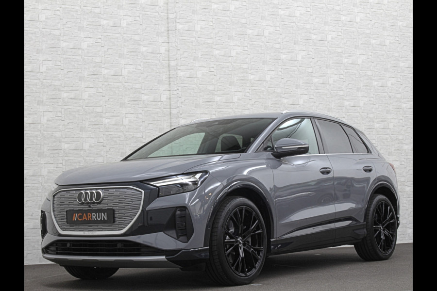 Audi Q4 e-tron 45 Quattro 77 kWh | ACC | Sonos-Sound | Head-Up | 95% SOH | Sportstoelen | Keyless-Entry | Memory | Groot Navi | Virtual-Cockpit | Getint Glas | 3-Zone Clima | Zwarte Hemel | LED | Carplay | Standkachel | Achteruitrij-Camera | Stoelverwarming |