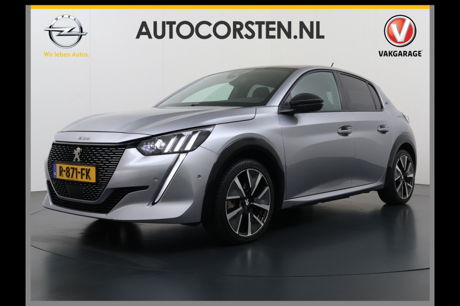 Peugeot e-208 EV GT 350 50kWh Navi Ecc 360°Camera Panoramadak Apple Carplay Android Auto Adap.Cruise Stoelverwarming Privacy Glas DAB+ Bluetooth Keyless Dodehoekdetectie 1e Eigenaar Origineel Nederlandse Auto Dealeronderhouden