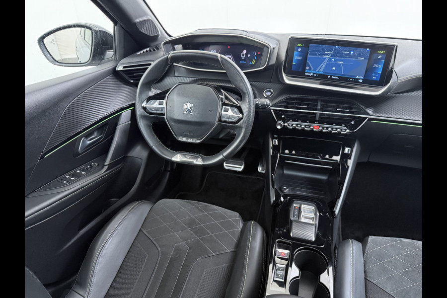 Peugeot e-208 EV GT 350 50kWh Navi Ecc 360°Camera Panoramadak Apple Carplay Android Auto Adap.Cruise Stoelverwarming Privacy Glas DAB+ Bluetooth Keyless Dodehoekdetectie 1e Eigenaar Origineel Nederlandse Auto Dealeronderhouden