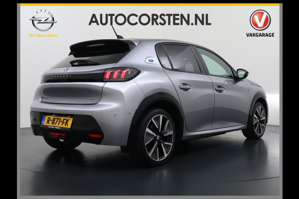 Peugeot e-208 EV GT 350 50kWh Navi Ecc 360°Camera Panoramadak Apple Carplay Android Auto Adap.Cruise Stoelverwarming Privacy Glas DAB+ Bluetooth Keyless Dodehoekdetectie 1e Eigenaar Origineel Nederlandse Auto Dealeronderhouden