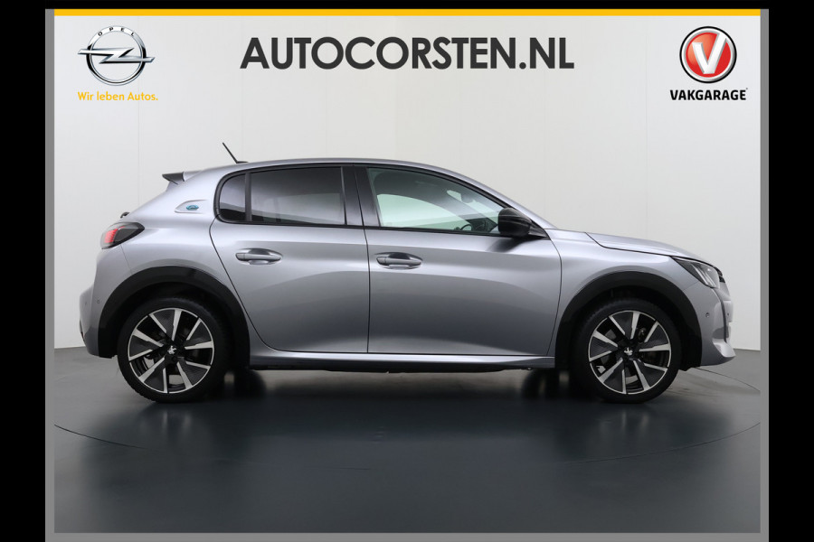 Peugeot e-208 EV GT 350 50kWh Navi Ecc 360°Camera Panoramadak Apple Carplay Android Auto Adap.Cruise Stoelverwarming Privacy Glas DAB+ Bluetooth Keyless Dodehoekdetectie 1e Eigenaar Origineel Nederlandse Auto Dealeronderhouden