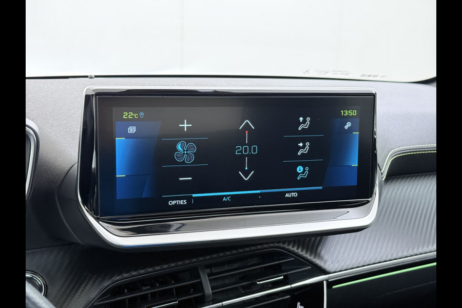 Peugeot e-208 EV GT 350 50kWh Navi Ecc 360°Camera Panoramadak Apple Carplay Android Auto Adap.Cruise Stoelverwarming Privacy Glas DAB+ Bluetooth Keyless Dodehoekdetectie 1e Eigenaar Origineel Nederlandse Auto Dealeronderhouden
