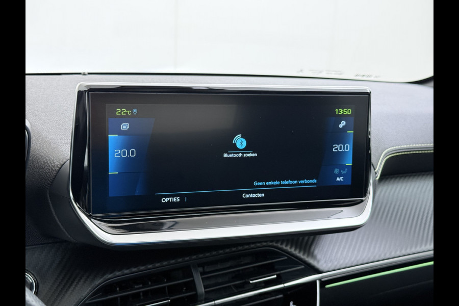 Peugeot e-208 EV GT 350 50kWh Navi Ecc 360°Camera Panoramadak Apple Carplay Android Auto Adap.Cruise Stoelverwarming Privacy Glas DAB+ Bluetooth Keyless Dodehoekdetectie 1e Eigenaar Origineel Nederlandse Auto Dealeronderhouden