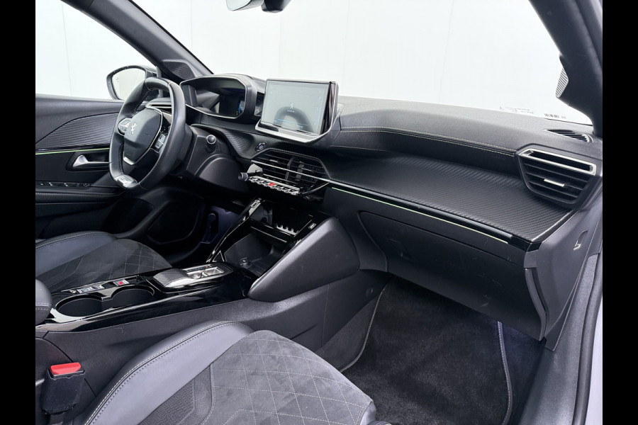 Peugeot e-208 EV GT 350 50kWh Navi Ecc 360°Camera Panoramadak Apple Carplay Android Auto Adap.Cruise Stoelverwarming Privacy Glas DAB+ Bluetooth Keyless Dodehoekdetectie 1e Eigenaar Origineel Nederlandse Auto Dealeronderhouden