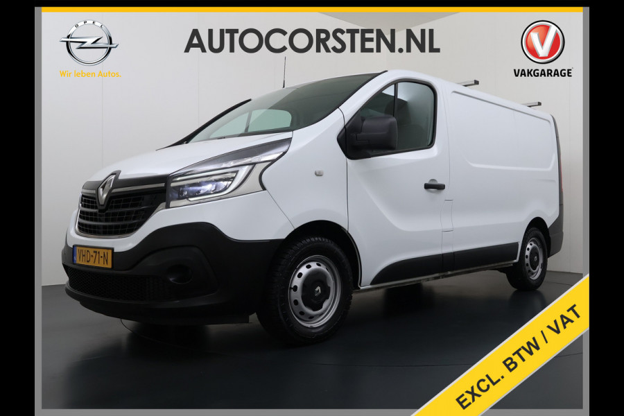 Renault Trafic 2.0dCi 120PK T29 L1H1 3-Persoons Trekhaak Euro 6 Apple Carplay Android Auto Airco Navi Cruise Control Led Bluetooth Pdc Betonplex Vloer Wandbetimmering Schuifdeur 1e Eigenaar Origineel Nederlandse Bus