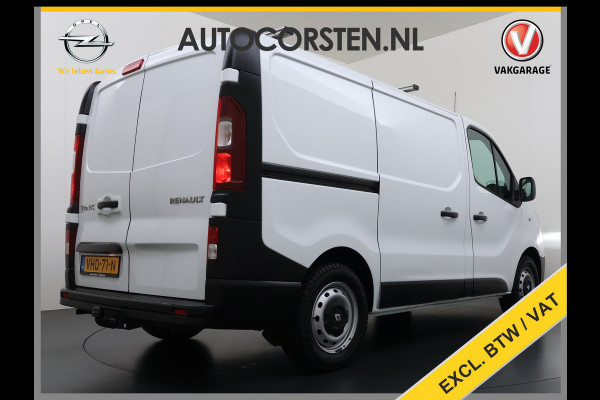 Renault Trafic 2.0dCi 120PK T29 L1H1 3-Persoons Trekhaak Euro 6 Apple Carplay Android Auto Airco Navi Cruise Control Led Bluetooth Pdc Betonplex Vloer Wandbetimmering Schuifdeur 1e Eigenaar Origineel Nederlandse Bus