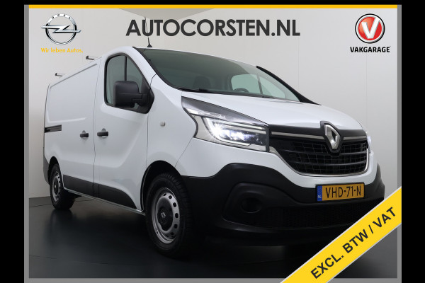 Renault Trafic 2.0dCi 120PK T29 L1H1 3-Persoons Trekhaak Euro 6 Apple Carplay Android Auto Airco Navi Cruise Control Led Bluetooth Pdc Betonplex Vloer Wandbetimmering Schuifdeur 1e Eigenaar Origineel Nederlandse Bus