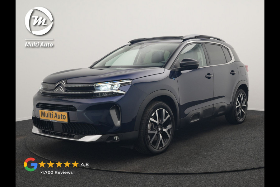 Citroën C5 Aircross 1.6 Shine FACELIFT MODEL PHEV 225pk Dealer O.H. | Panodak | Adaptive Cruise | 360 Camera | Lederen Comfortzetels Memory & Massage | Stoelverwarming | Apple Carplay | Blis | Keyless | Navigatie | DAB | Plug In Hybrid |