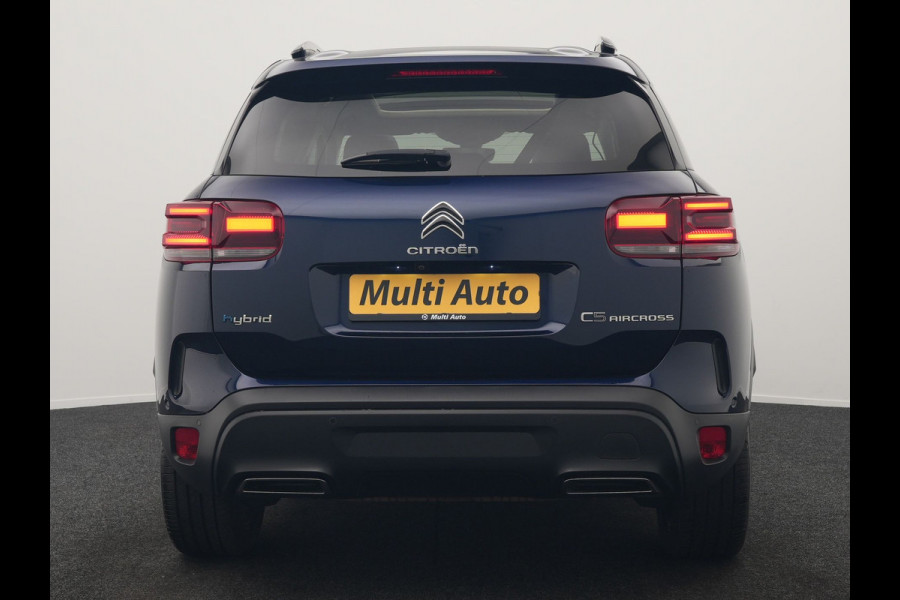 Citroën C5 Aircross 1.6 Shine FACELIFT MODEL PHEV 225pk Dealer O.H. | Panodak | Adaptive Cruise | 360 Camera | Lederen Comfortzetels Memory & Massage | Stoelverwarming | Apple Carplay | Blis | Keyless | Navigatie | DAB | Plug In Hybrid |