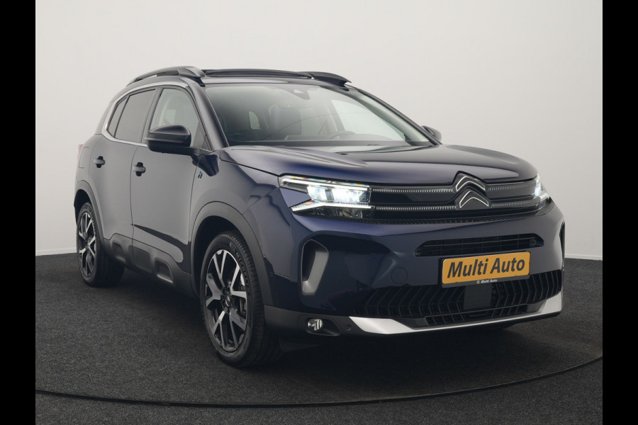 Citroën C5 Aircross 1.6 Shine FACELIFT MODEL PHEV 225pk Dealer O.H. | Panodak | Adaptive Cruise | 360 Camera | Lederen Comfortzetels Memory & Massage | Stoelverwarming | Apple Carplay | Blis | Keyless | Navigatie | DAB | Plug In Hybrid |
