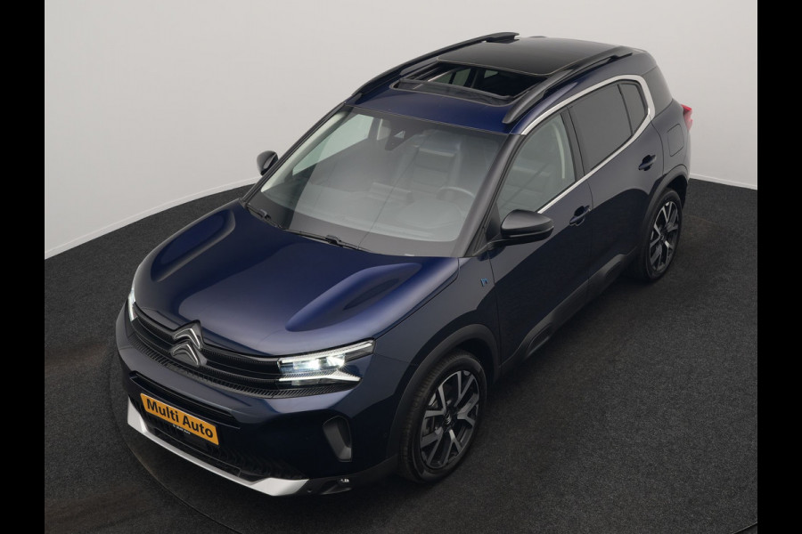 Citroën C5 Aircross 1.6 Shine FACELIFT MODEL PHEV 225pk Dealer O.H. | Panodak | Adaptive Cruise | 360 Camera | Lederen Comfortzetels Memory & Massage | Stoelverwarming | Apple Carplay | Blis | Keyless | Navigatie | DAB | Plug In Hybrid |