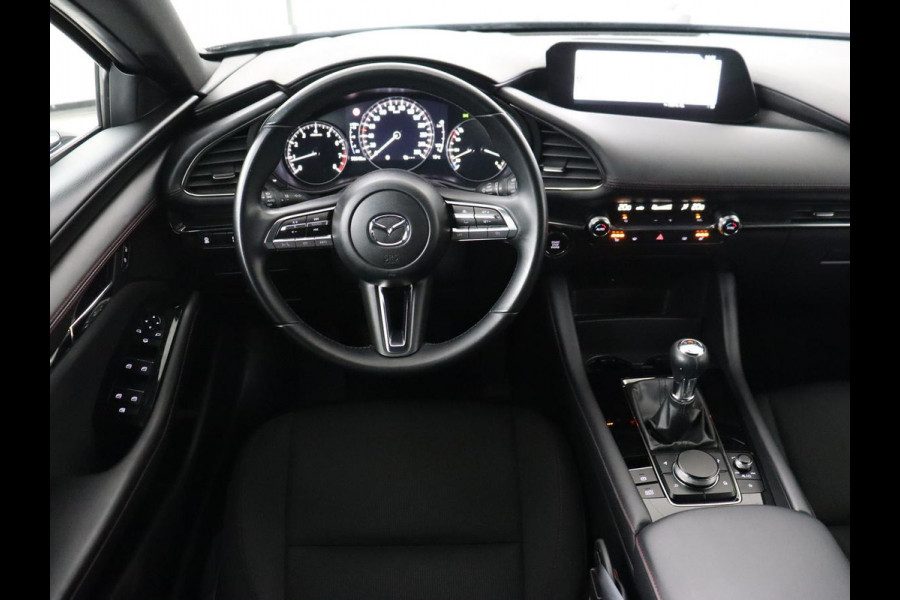 Mazda 3 2.0 e-SkyActiv-G M Hybrid 150 Homura | Stoelverwarming | Head-Up | Adaptive cruise | Camera | Carplay | Keyless | Full LED | Navigatie | Dodehoek detectie | 58.800km NAP | Origineel NL