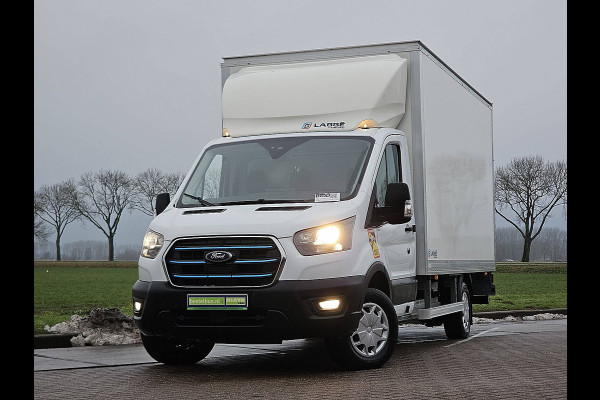 Ford E-Transit 390 L3 89Kwh electrisch, gesloten laadbak, laadklep, zijdeur, airco, automaat, navi, spoiler, NIEUW!!