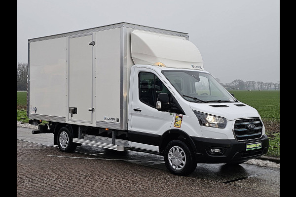 Ford E-Transit 390 L3 89Kwh electrisch, gesloten laadbak, laadklep, zijdeur, airco, automaat, navi, spoiler, NIEUW!!