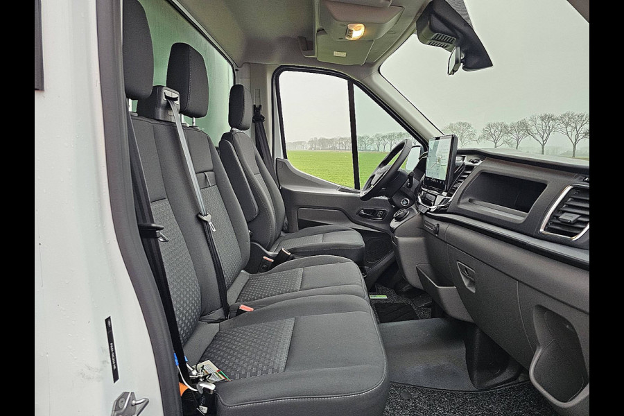 Ford E-Transit 390 L3 89Kwh electrisch, gesloten laadbak, laadklep, zijdeur, airco, automaat, navi, spoiler, NIEUW!!