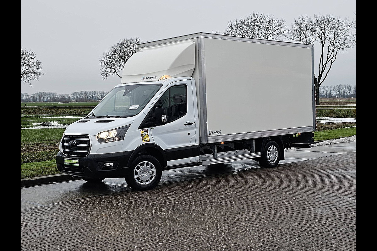 Ford E-Transit 390 L3 Trend 89 kWh electrisch, gesloten laadbak, laadklep, zijdeur, airco, automaat, navi, spoiler, NIEUW!!