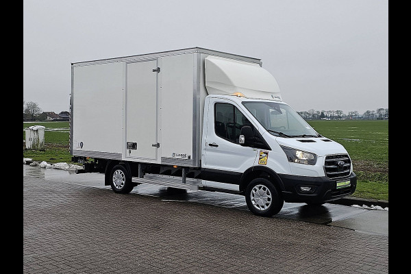 Ford E-Transit 390 L3 Trend 89 kWh electrisch, gesloten laadbak, laadklep, zijdeur, airco, automaat, navi, spoiler, NIEUW!!