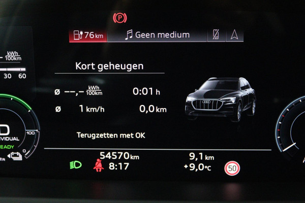 Audi e-tron Sportback 50 quattro S edition 71 kWh 93% SOH (PANORAMADAK, STOELVERWARMING, CAMERA, CARPLAY, ELEKT. STOELEN)