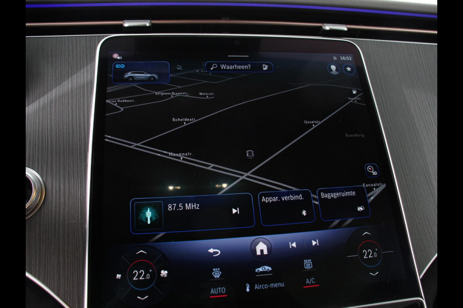 Mercedes-Benz EQE SUV 350 SUV AMG Line Advanced Plus Climate control Adaptieve cruise control Parkeersensoren Achteruitrijcamera Sfeerverlichting Stoelverwarming Keyless LED Navigatie