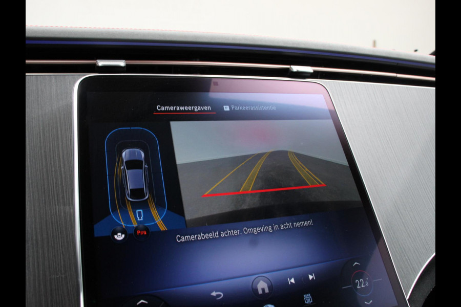 Mercedes-Benz EQE SUV 350 SUV AMG Line Advanced Plus Climate control Adaptieve cruise control Parkeersensoren Achteruitrijcamera Sfeerverlichting Stoelverwarming Keyless LED Navigatie