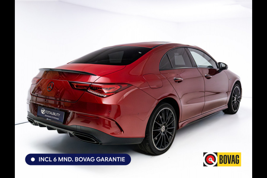 Mercedes-Benz CLA-Klasse 250 e AMG Nightpack Edition one | Panoramadak | Multibeam Led | Elec stoelen met memory | 19"LMV | Focal Audio, 360 Camera, Sfeerverlichting, Stoelverwarming, Naviagtie, App. connect