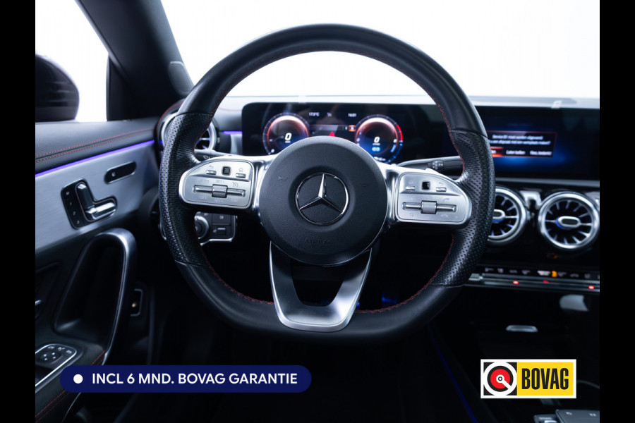 Mercedes-Benz CLA-Klasse 250 e AMG Nightpack Edition one | Panoramadak | Multibeam Led | Elec stoelen met memory | 19"LMV | Focal Audio, 360 Camera, Sfeerverlichting, Stoelverwarming, Naviagtie, App. connect