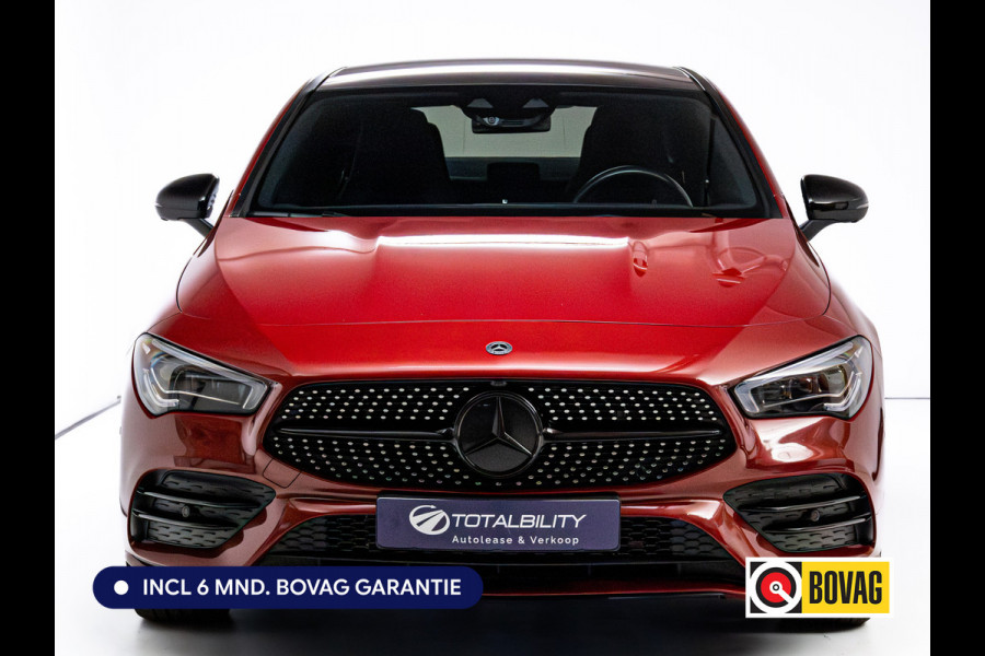 Mercedes-Benz CLA-Klasse 250 e AMG Nightpack Edition one | Panoramadak | Multibeam Led | Elec stoelen met memory | 19"LMV | Focal Audio, 360 Camera, Sfeerverlichting, Stoelverwarming, Naviagtie, App. connect