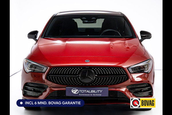 Mercedes-Benz CLA-Klasse 250 e AMG Nightpack Edition one | Panoramadak | Multibeam Led | Elec stoelen met memory | 19"LMV | Focal Audio, 360 Camera, Sfeerverlichting, Stoelverwarming, Naviagtie, App. connect